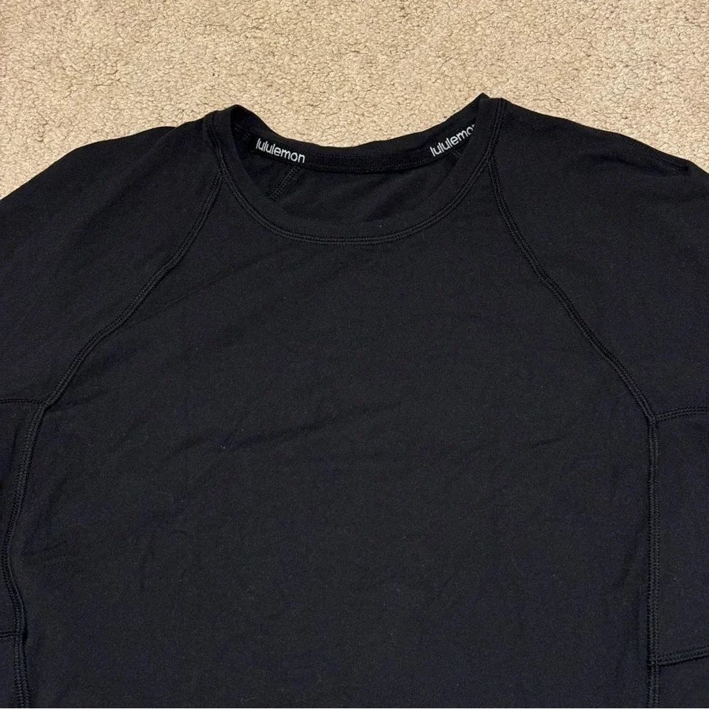 Lululemon It’s Rulu Run Long Sleeve Size 10 Black Athletic Running Fitted Top